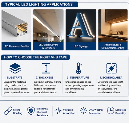 VHB Tape for LED Lighting Applications