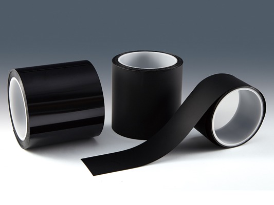 Black PET-based tape